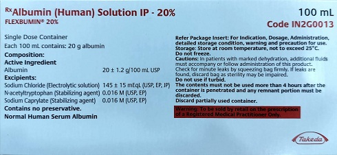 Flexbumin 20% - Human Normal Albumin