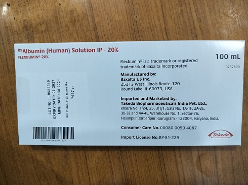 Flexbumin 20% - Human Normal Albumin
