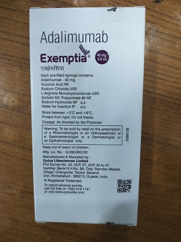 Exemptia 40mg - Adalimumab Injections