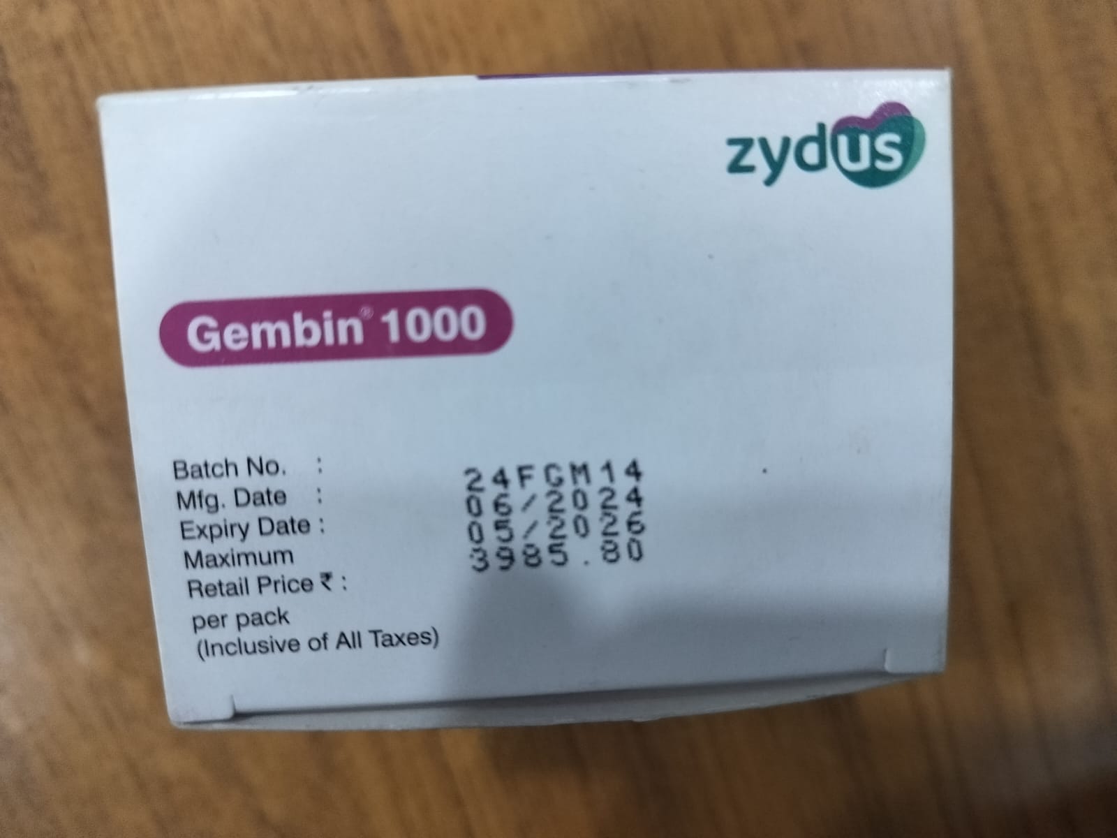 Gembin 1000mg - Gemcitabine For Injection