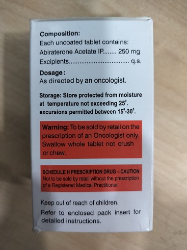 Ahabir 250mg - Abiraterone Acetate Tablets