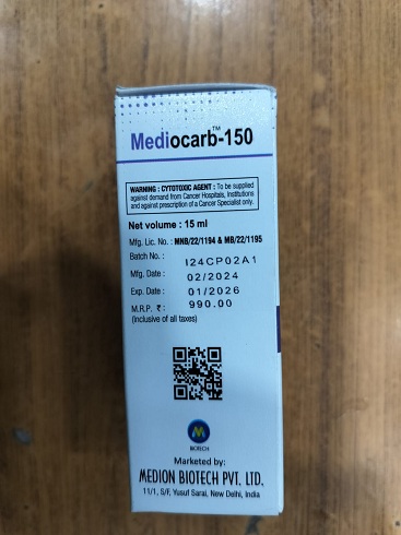 Mediocarb 150mg - Carboplatin Injuction