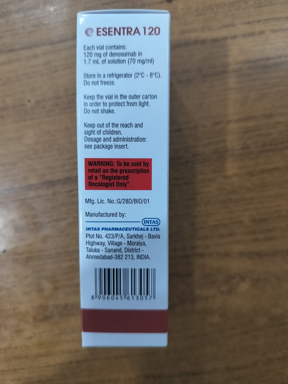 Esentra 120mg - Denosumab Solution For Injuction