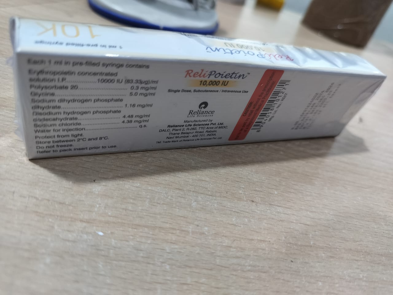 Relipoietin 10000iu - Erythropoietin Injection