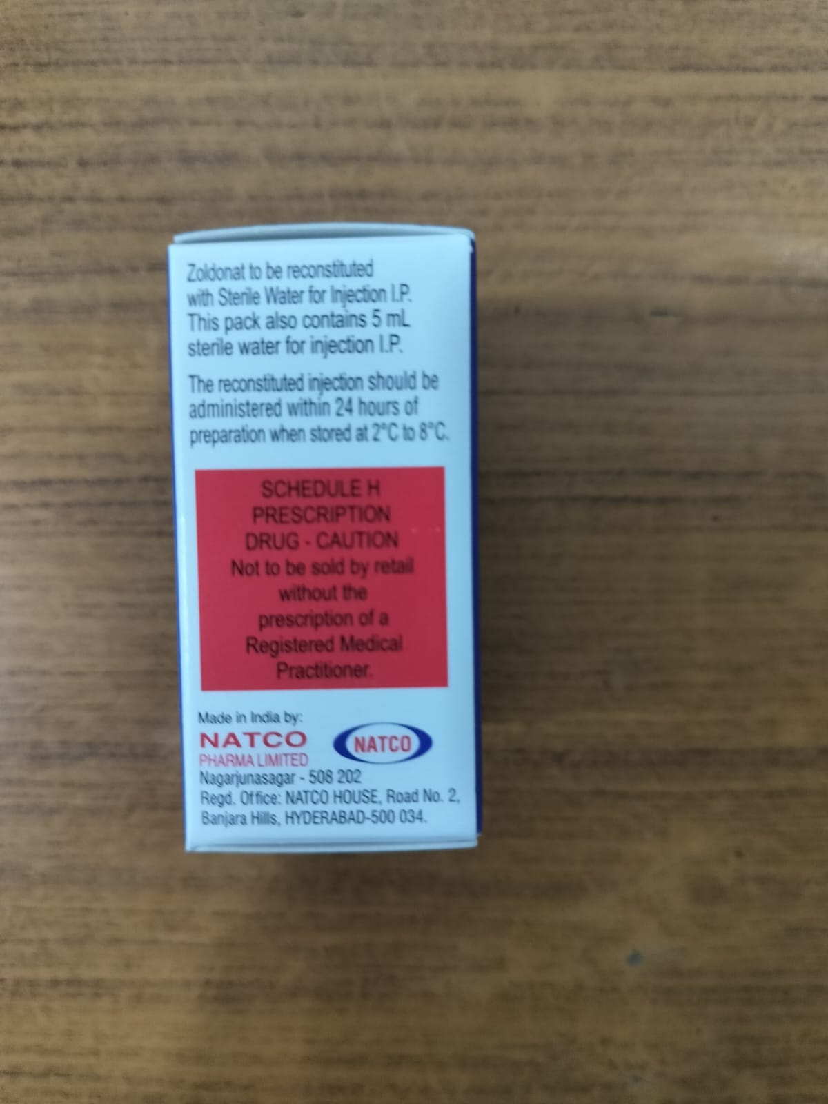 Zoldonat 4mg - Zoledronic Acid Injection