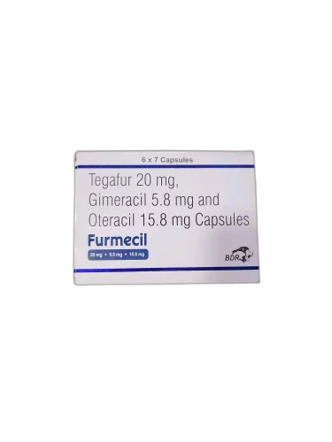 Furmecil 20mg - Tegafur 20mg, Gimeracil 5.8mg and Oteracil 15.8mg Capsules