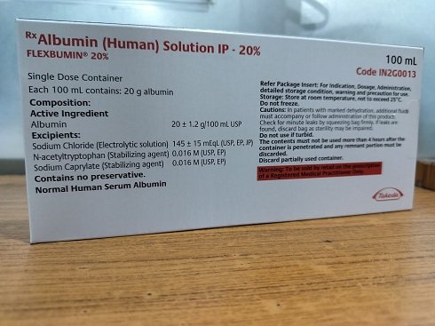 Flexbumin 20% - Human Normal Albumin